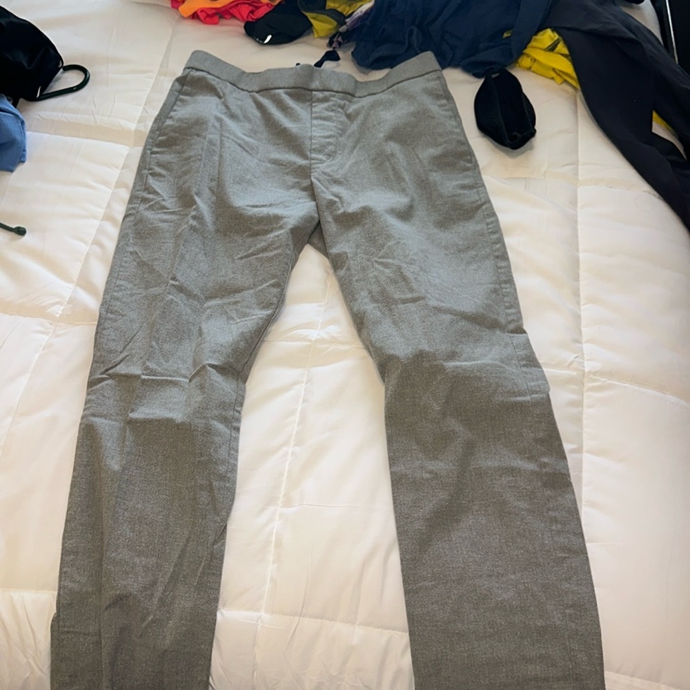 j crew factory grey pants